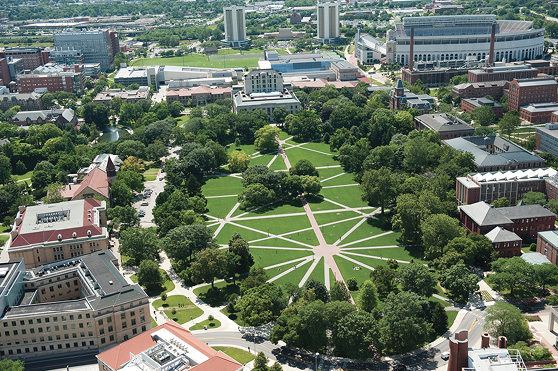 Oval at The Ohio State University campus in Columbus, Ohio