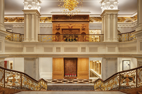 Lotte New York Place grand staircase
