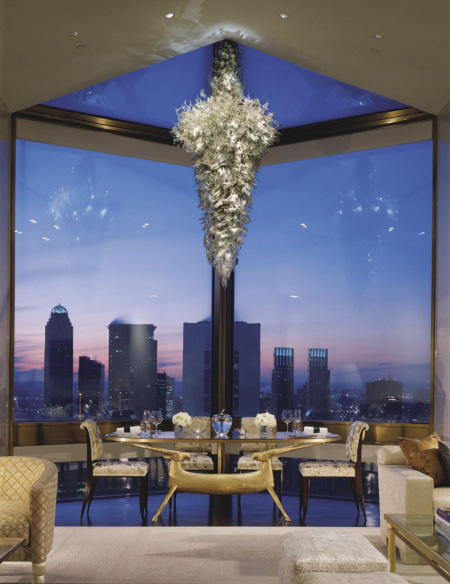Ty Warner Penthouse Suite dining area