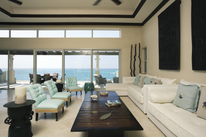 Grace Bay Club Penthouse Living Room