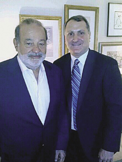 Carlos Slim Helu and David Schner