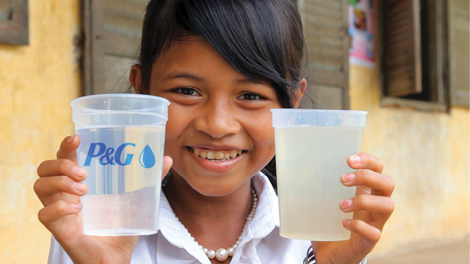 P&G’s Children’s Safe Drinking Water program 
