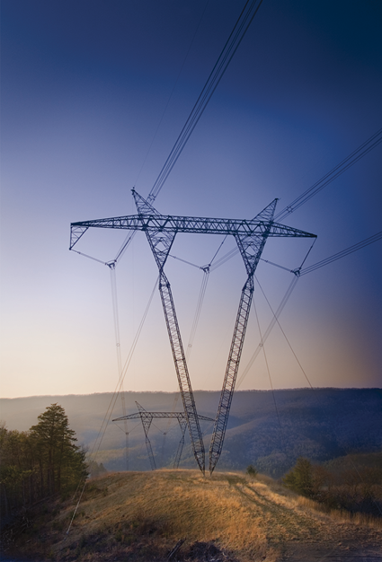 AEP 765-kilovolt (kV) transmission tower in Virginia