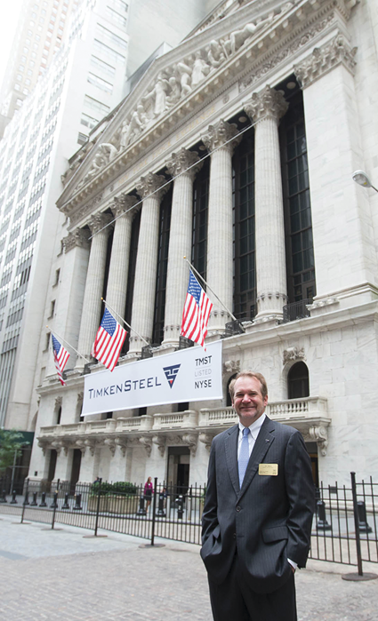 Ward J. “Tim” Timken, Jr., TimkenSteel Corporation at the New York Stock Exchange