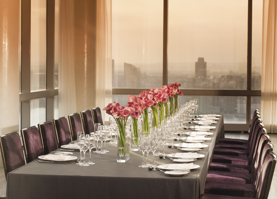 The King’s Table, part of the Trump SoHo’s versatile meeting space