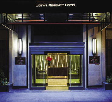 Loews Regency Hotel entrance
