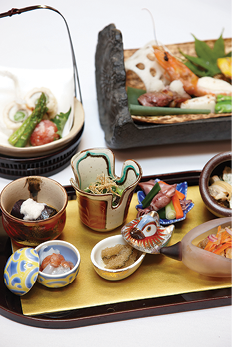 A sampling of Chef Sato’s fare at Hakubai restaurant