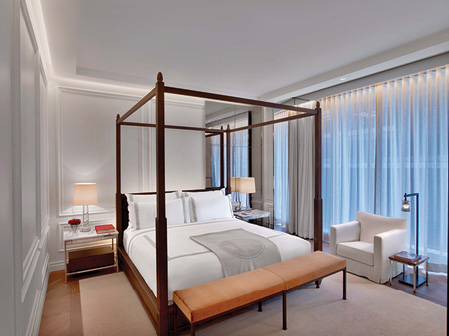 Baccarat Hotel & Residences New York Prestige Suite bedroom
