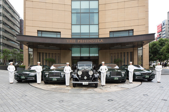 The Peninsula Tokyo and its fleet of Rolls Royce and BMW automobiles