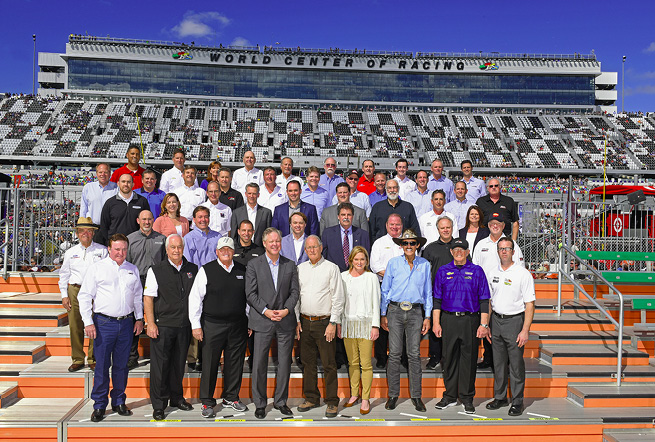 Brian France, NASCAR senior leadership, and the 36 Charter Agreement members