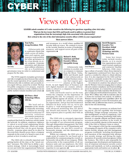 LEADERS Views on Cyber