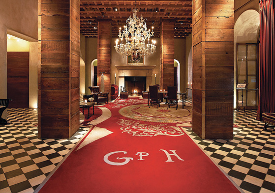 The lobby of the Gramercy Park Hotel