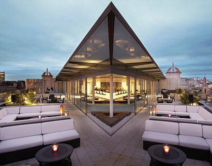 Radio Rooftop bar at the ME London Hotel