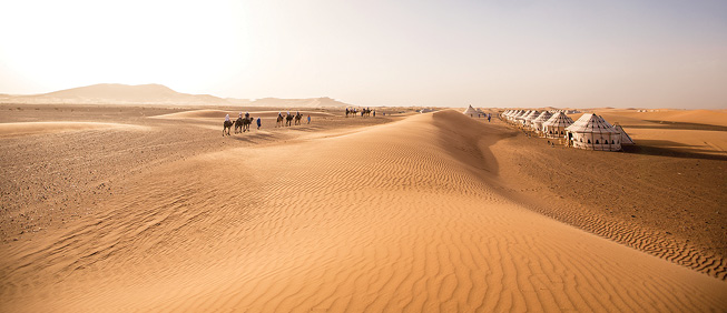 Abercrombie & Kent Exclusive Desert Camp in the Sahara Desert in Morocco