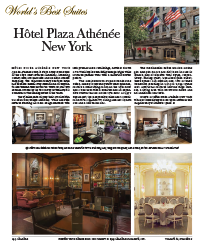 World's Best Suites - Hotel Plaza Athenee New York