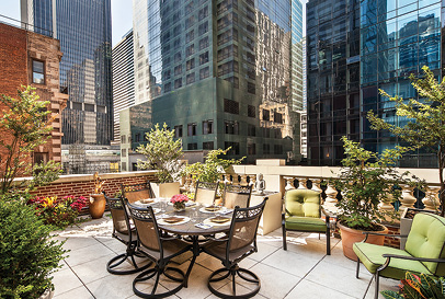 The Chatwal New York Zen Suite private terrace