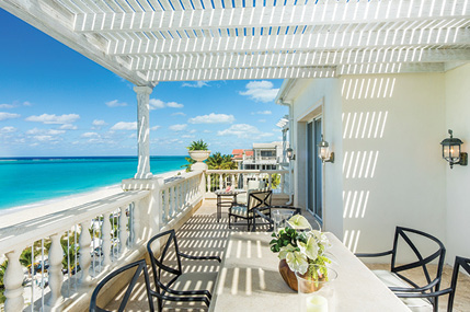 Balcony of the Oceanfront Penthouse at The Palms Turks & Caicos