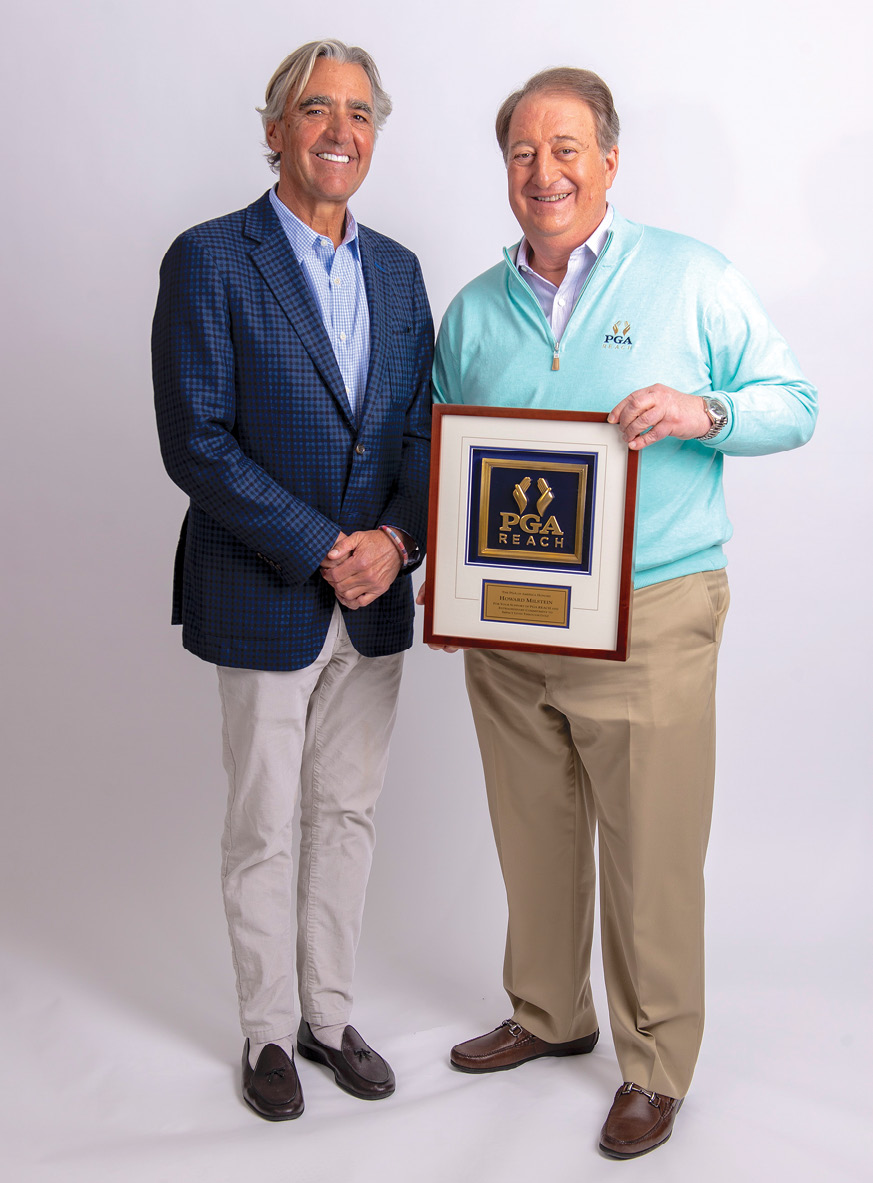 PGA of America CEO Seth Waugh with Howard Milstein