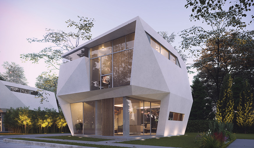 Revolution Precrafted Polygon House designed by Ed Calma