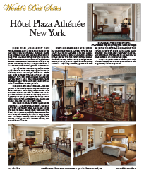 World's Best Suites Hôtel Plaza Athénée New York
