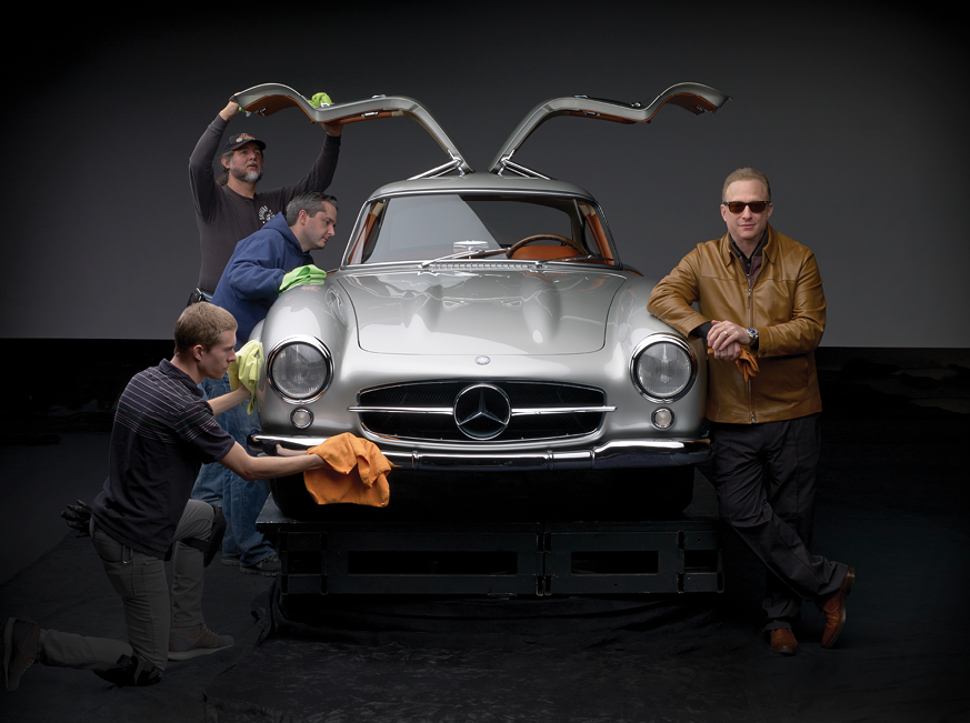 Miles Nadal with his 1955 Mercedes Benz 300 SL Gullwing