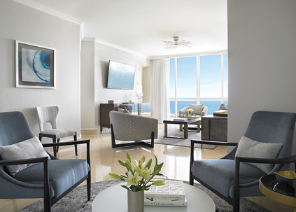 Acqualina Resort & Spa Suite Living Area