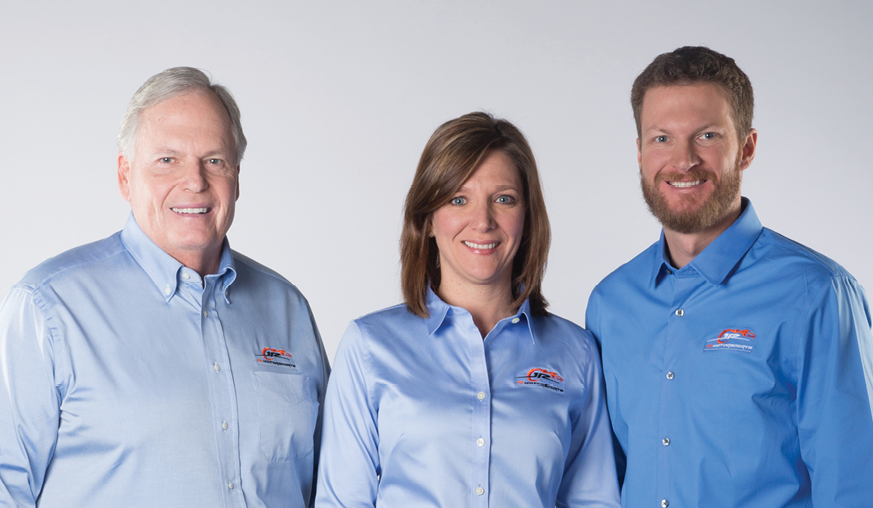 JR Motorsports’ co-owners Rick Hendrick, Kelley Earnhardt Miller and Dale Earnhardt Jr.