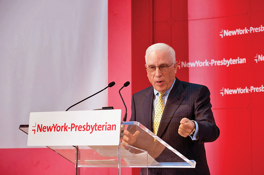 Peter Kalikow speaks at NewYork-Presbyterian Hospital