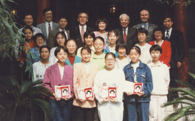 Jin Yu Xi Scholarship recipients at Peking University