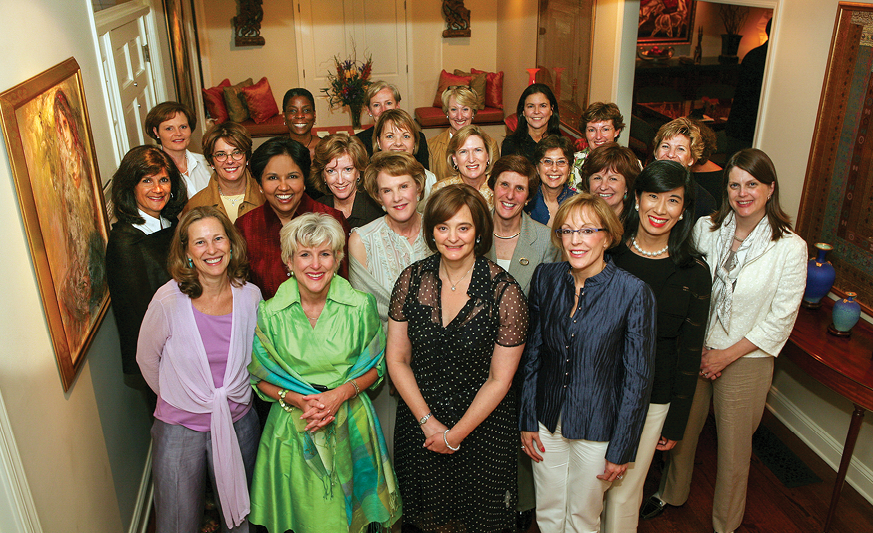 Indra Nooyi with leading women CEOs