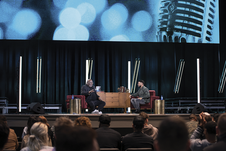 T.D. Jakes speaking with Steven Furtick