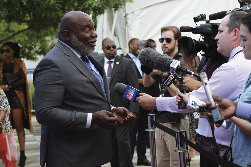 T.D. Jakes speaking to press at 2017 MegaFest