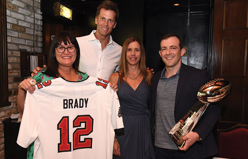 Tom Brady with the Pinellas Education Foundation