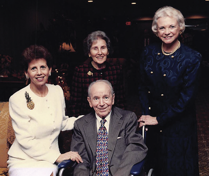 Adrienne Arsht with parents Sandra Day O'Connor