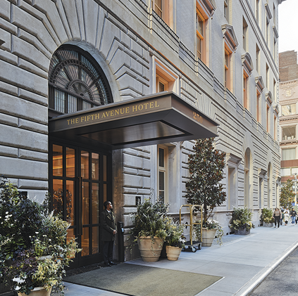 The Fifth Avenue Hotel entrance