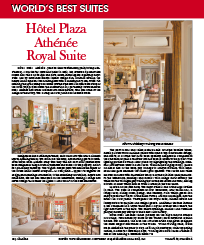 Hôtel Plaza Athénée Royal Suite