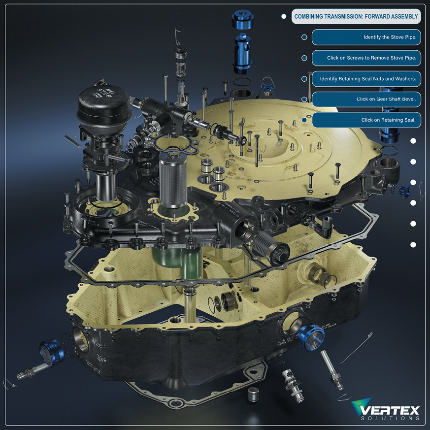 Vertex Solutions VR Transmission Maintenance Trainer
