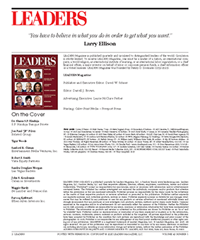 LEADERS Masthead