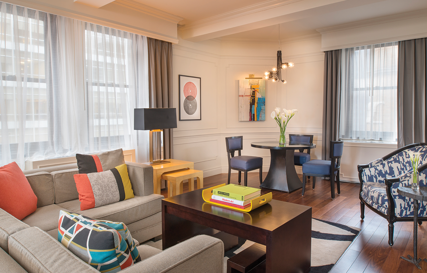 Warwick NY Modern Art Suite living area