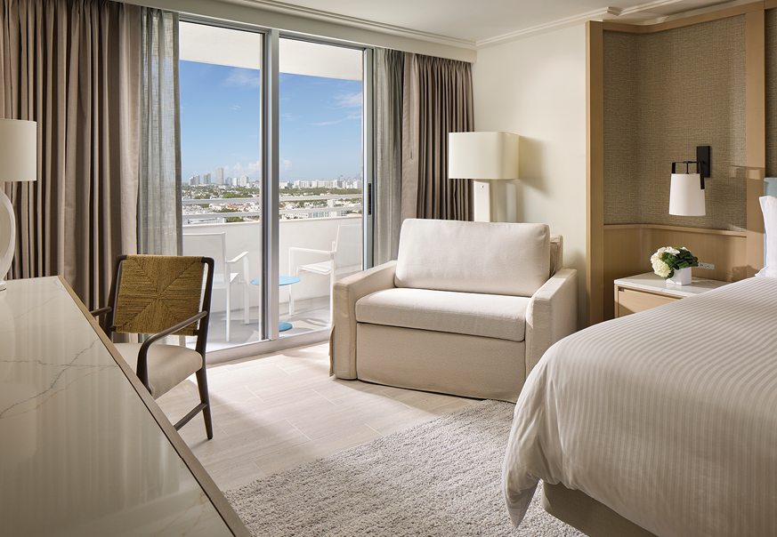 Loews Miami Beach king room with balcony