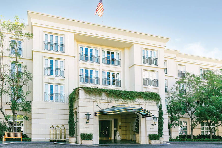 Entrance to The Peninsula Beverly Hills