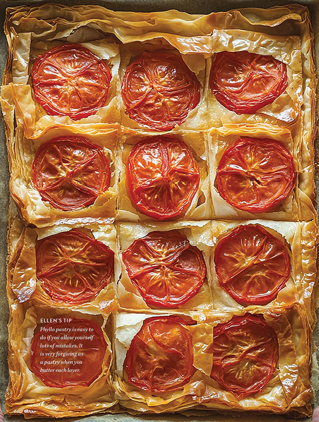 Ellen Wright, Tomato Phyllo Pizza