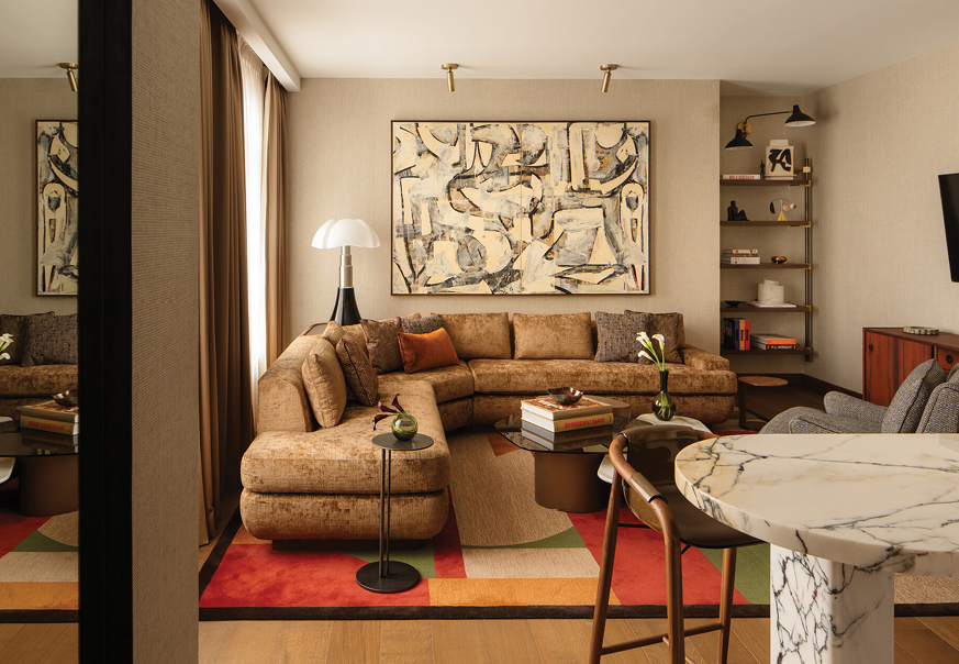 Four Seasons Hotel New York Downtown Trinity Suite living area