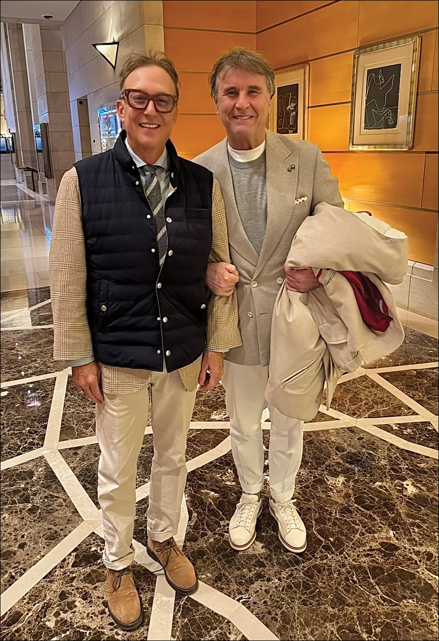 Miles Nadal and Brunello Cucinelli