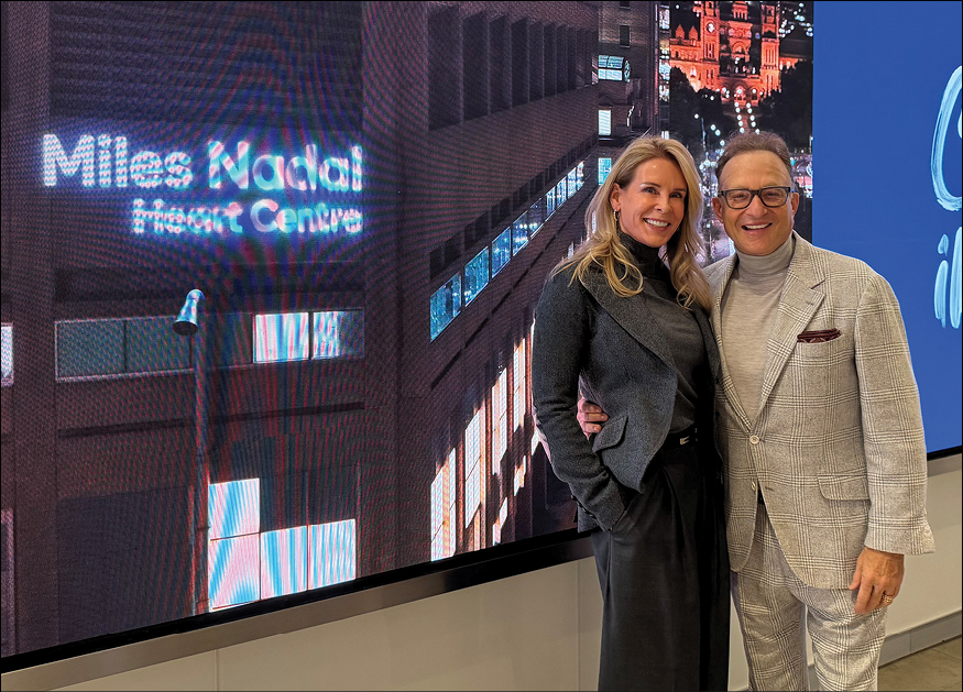 Kelly and Miles Nadal at the Miles Nadal Heart Centre