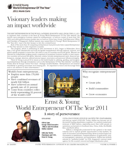 Ernst & Young World Entrepreneur of the Year 2011